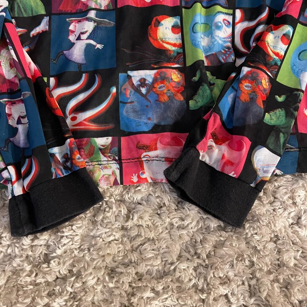Nightmare Before Christmas Sheer Mesh Top XS - Picture 6 of 7